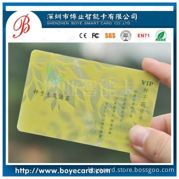 Transparent Plastic Business Card with Loco